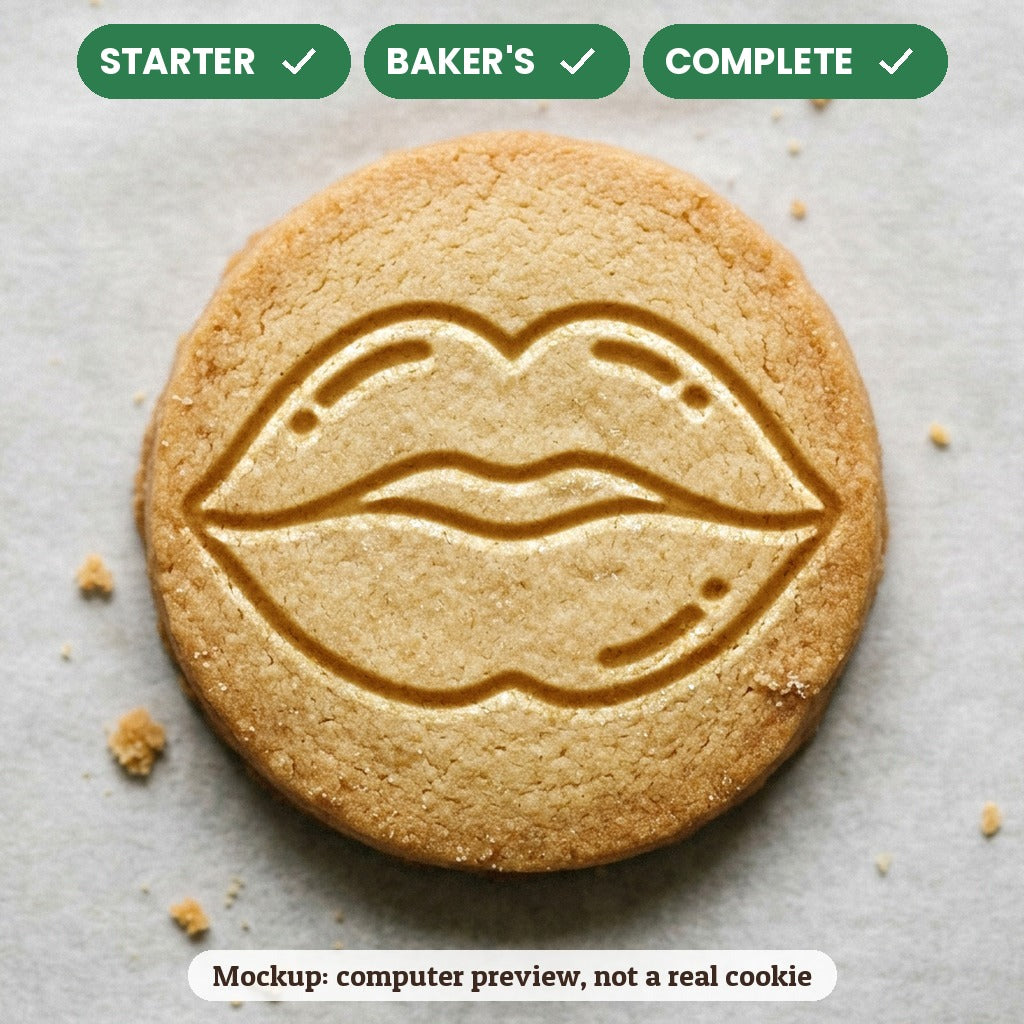 Lips stamp disc - Starter: yes, Baker's: yes, Complete: yes - computer preview, not a real cookie