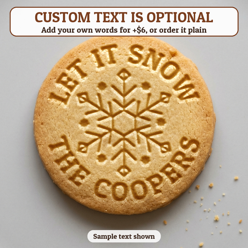 Snowflake with optional custom text