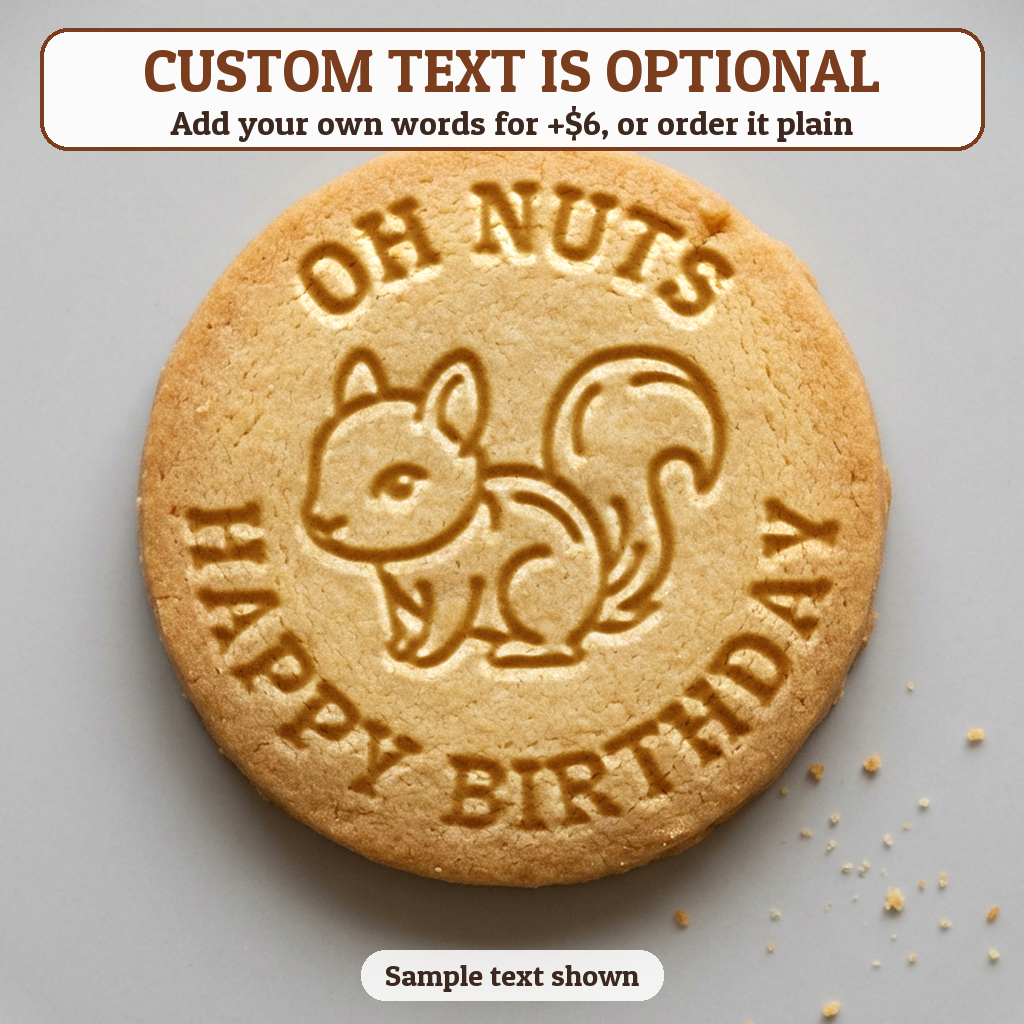 Squirrel with optional custom text