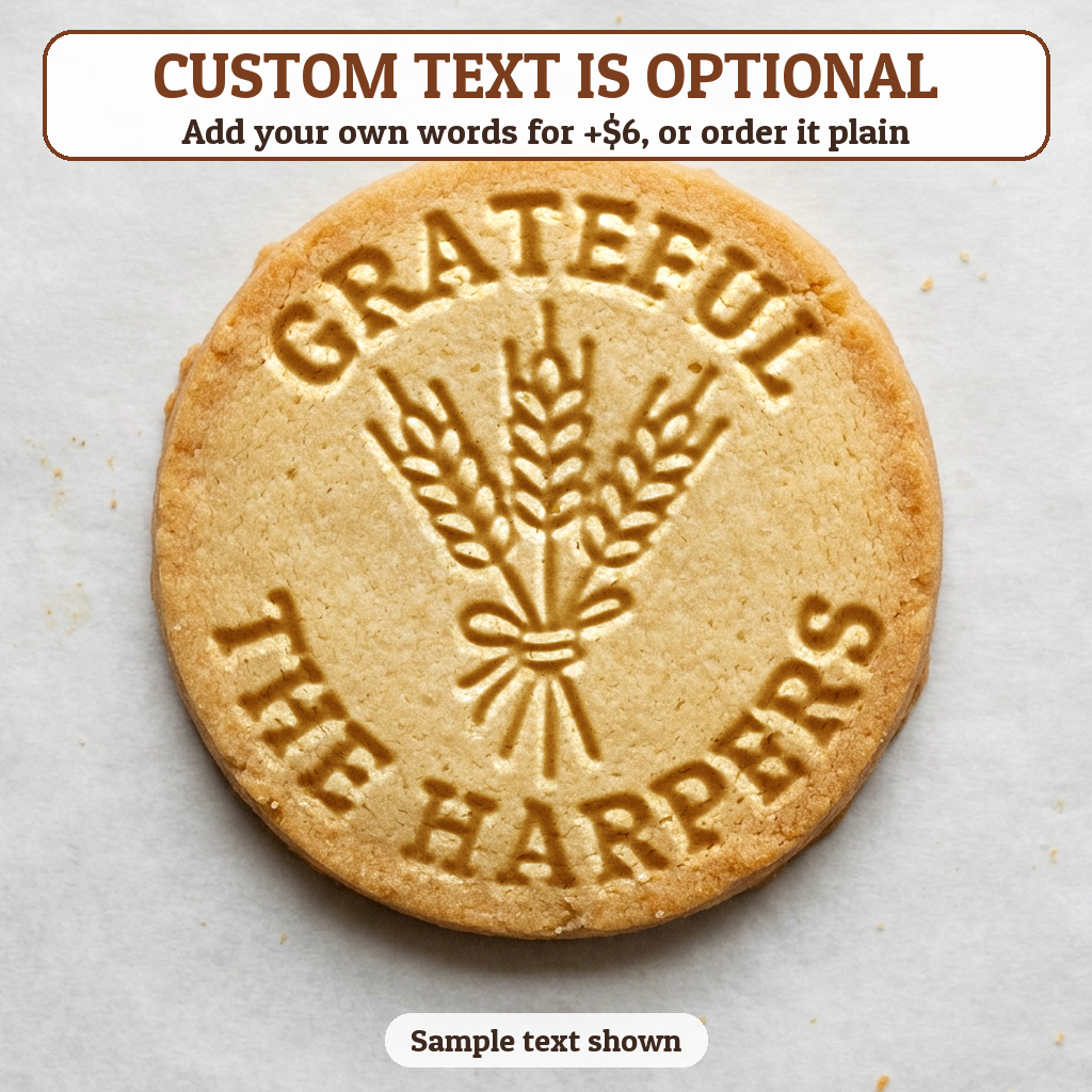 Wheat Sheaf with optional custom text